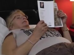 Old grandmother blonde pussy hair