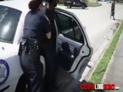 Milf cops arrest and suck a BBC in front of the police car at the hood just for fun. Join us now.