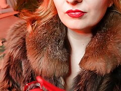 My new RED leather GLOVES close up FETISH video with Arya - ASMR relax sounding