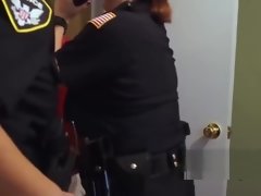 Black thug gets busted for trespassing private property by horny milf cops