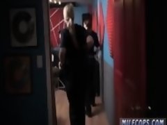 Sexy inked milf Raw video seizes cop plumbing a deadbeat dad.