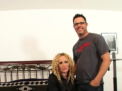 Curly MILF Samantha Spreads Open And Welcomes A Hard Dick