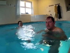 good slut filmed in pool with gopro