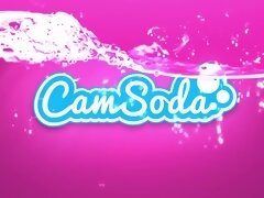 Camsoda Busty fetish milf clamps nipples and uses gag