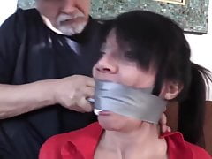 Girl Duct Tape Gagged and Bound