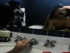 Hot Latina Babe Fucked On The Toilet