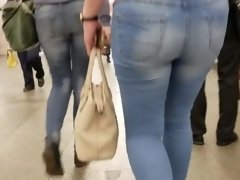 Two junior womans with nice asses