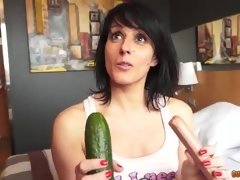 Zucchini and sausages - vanessa hard porn video