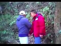 Chinese mature bear man suck cock