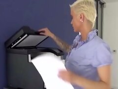 Finaly Get The Chance To Fuck The Office Slut - Mila Milan