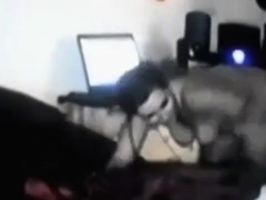 BBW Fucking Her Black Bull on Webcam