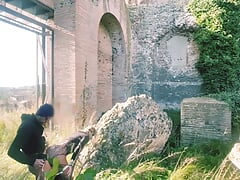 At 90 Among the Roman Ruins with the Plug