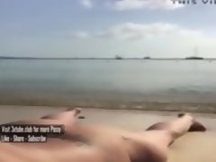 Lustful Wife Does Blowjob On The Ocean Shore