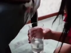 Lesbian Pussy Juice & Pee Swallowing