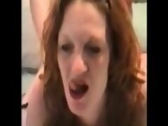 A very hot espression of a redhead milf anal fucked