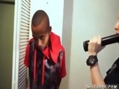 Fake cop orgasm Black Male squatting in home gets our milf officers squatting on his face.