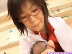 Kasumi Uehara Kinky Doctor Strokes Penis